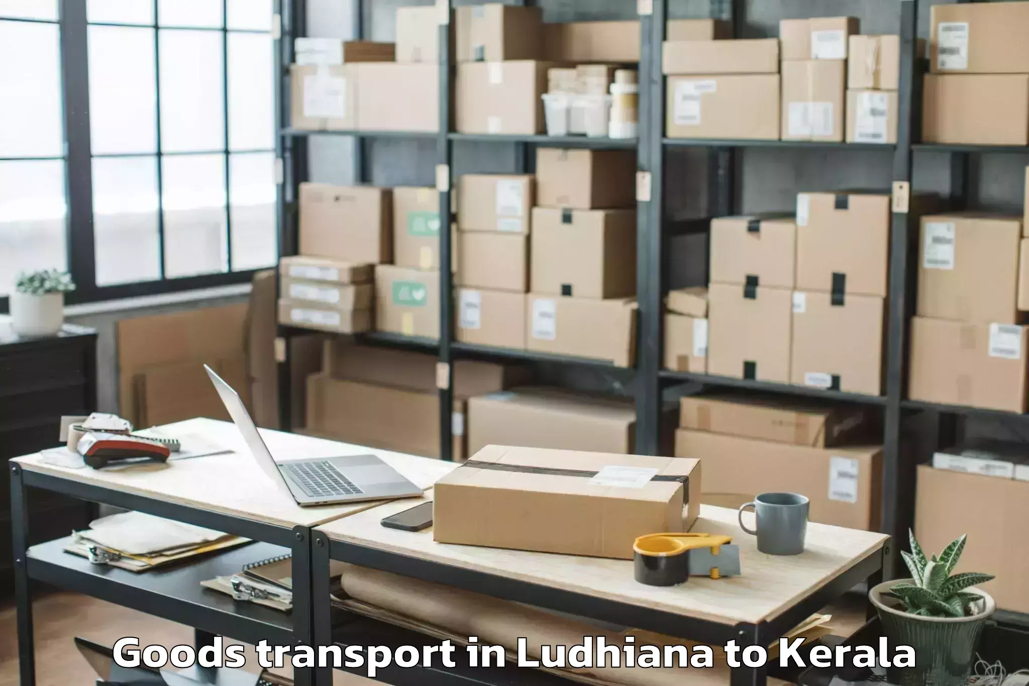 Book Your Ludhiana to Narikkuni Goods Transport Today